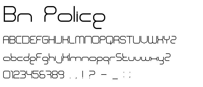 BN Police font
